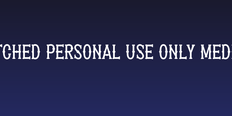 Patched PERSONAL USE ONLY Medium Social Header