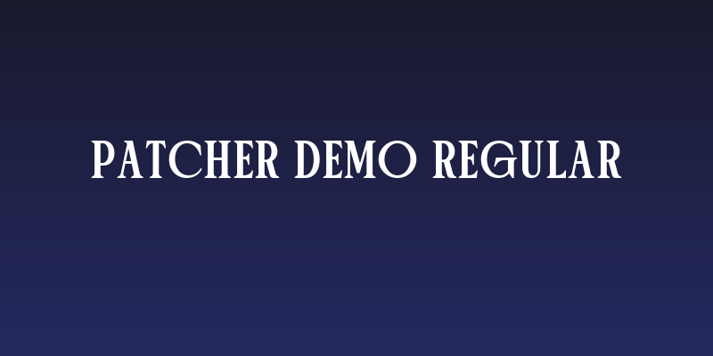 Patcher DEMO Regular Social Header