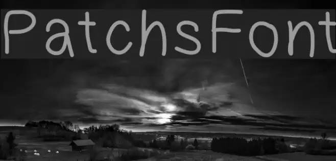 PatchsFont Schriftart examples