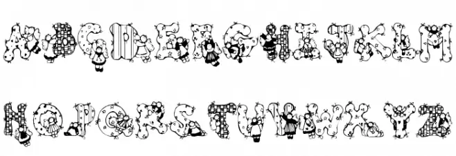 Patchwork Angel 字体 大写