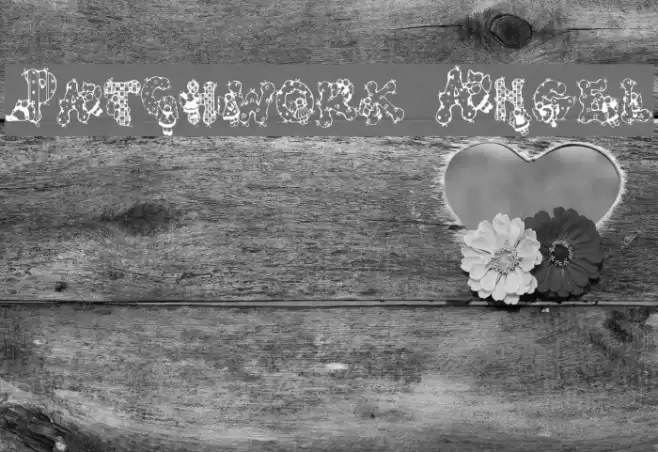 Patchwork Angel Font examples