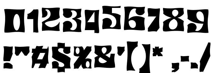 Patchwork Fly Font OTHER CHARS