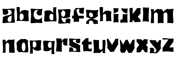 Patchwork Fly Font LOWERCASE