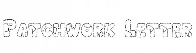 Patchwork Letter  font caratteri gratis