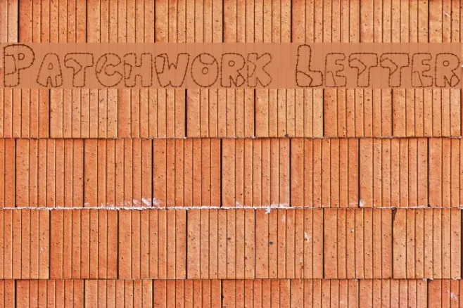 Patchwork Letter Example 1