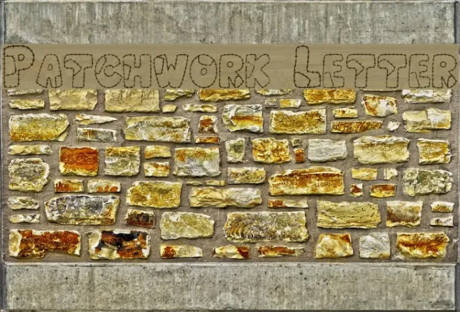 Patchwork Letter Example 3