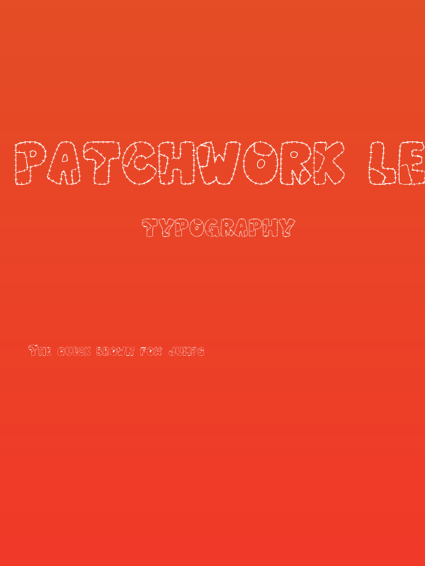 Patchwork Letter Poster