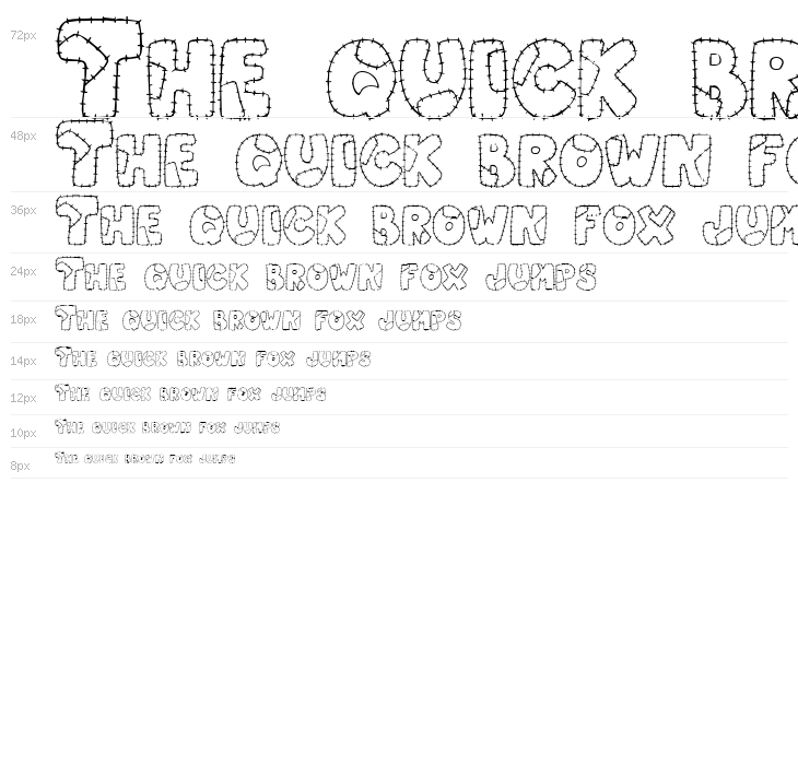 Patchwork Letter Waterfall