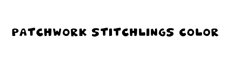 Patchwork Stitchlings Color  font caratteri gratis