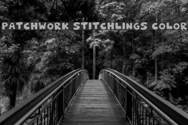 Patchwork Stitchlings Color Font examples