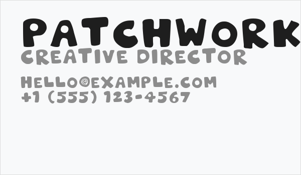 Patchwork Stitchlings Color Business Card