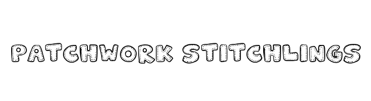 Patchwork Stitchlings  フリーフォントのダウンロード