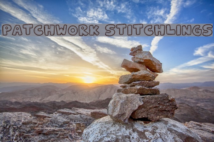 Patchwork Stitchlings Font examples