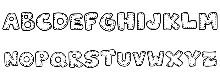 Patchwork Stitchlings Font LOWERCASE