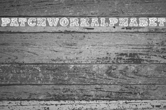 PatchworkAlphabet Font examples