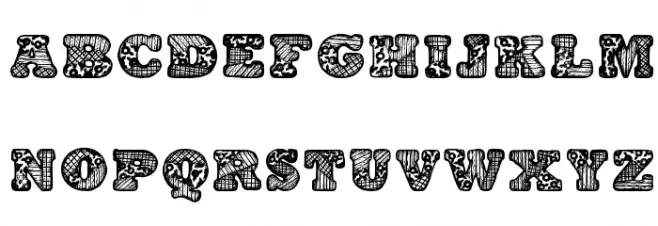 PatchworkAlphabet 字体 小写