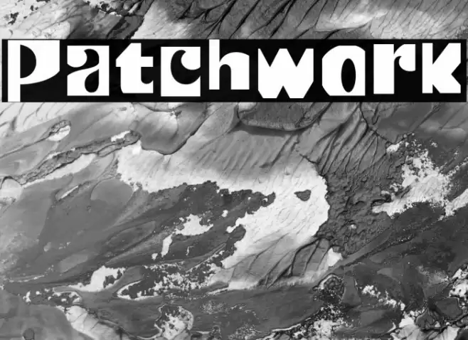 Patchwork Font examples