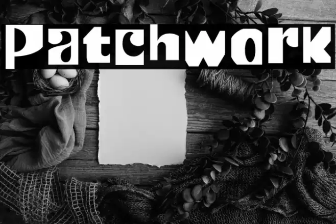 Patchwork Font examples