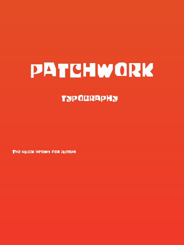Patchwork Poster