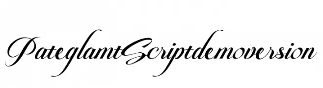 Pateglamt Script demo version  Frei Schriftart Herunterladen