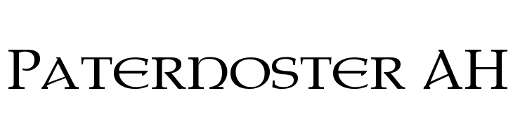 Paternoster AH Font