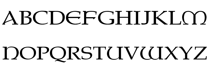 Paternoster AH Font LOWERCASE