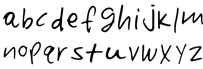 Paterson Regular Schriftart Kleinbuchstaben