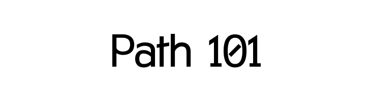 Path 101 Font