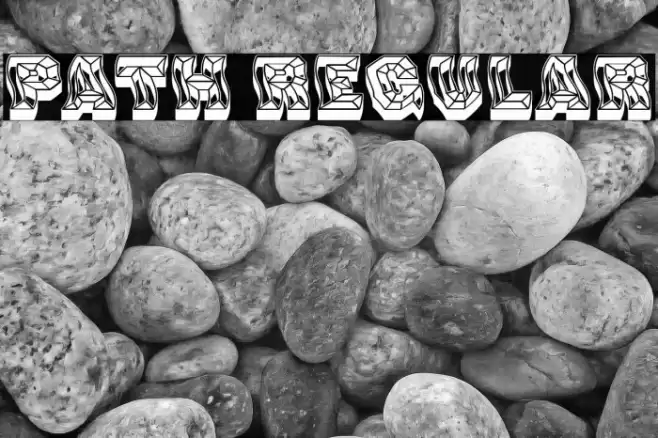 Path Regular Font examples