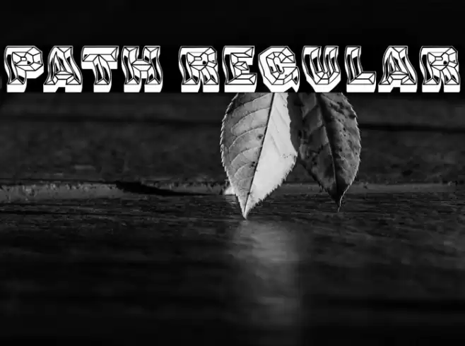 Path Regular Font examples