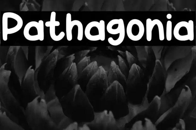 Pathagonia फ़ॉन्ट examples