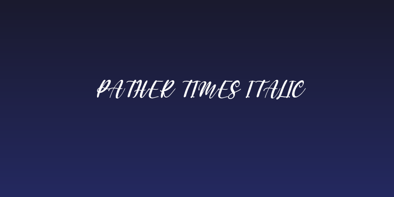 Pather Times Italic Social Header