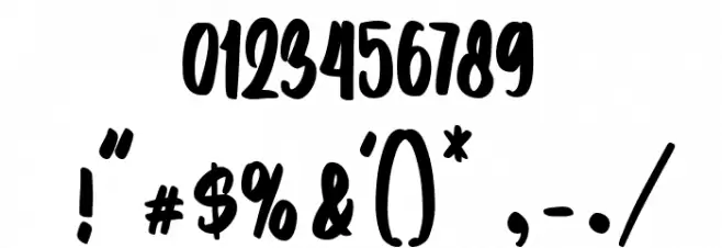 Pathita Script Regular Font OTHER CHARS