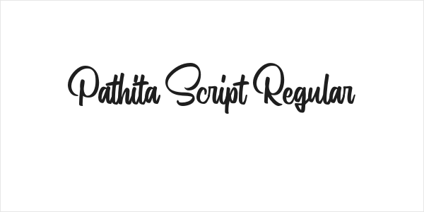 Pathita Script Regular Logo