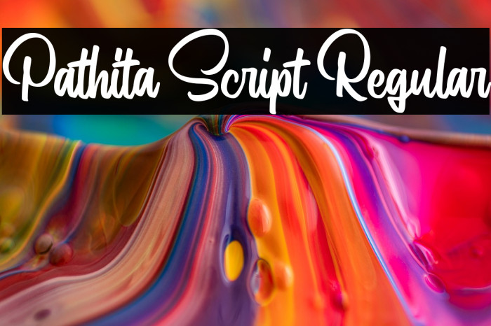 Pathita Script Regular Example 1