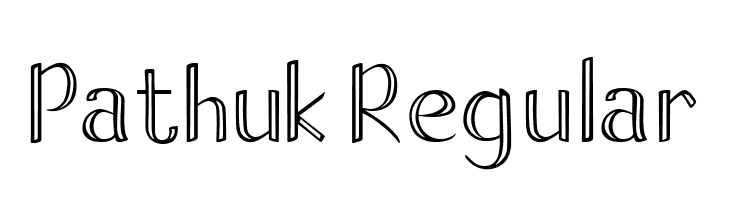 Pathuk Regular  नि: शुल्क फ़ॉन्ट्स डाउनलोड