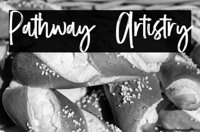 Pathway Artistry Font examples
