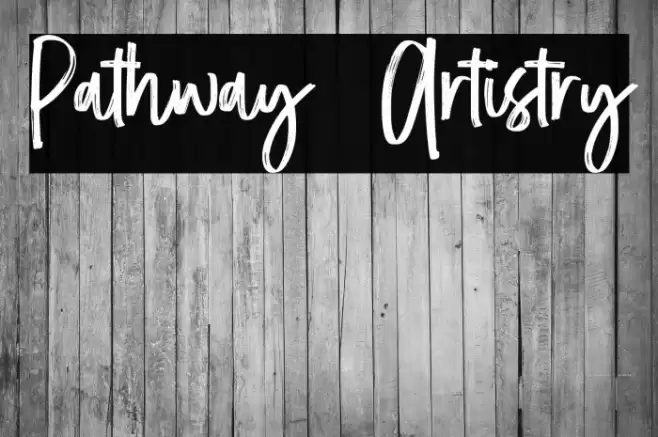 Pathway Artistry Font examples