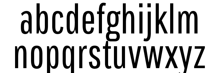 Pathway Gothic One Regular Font LOWERCASE