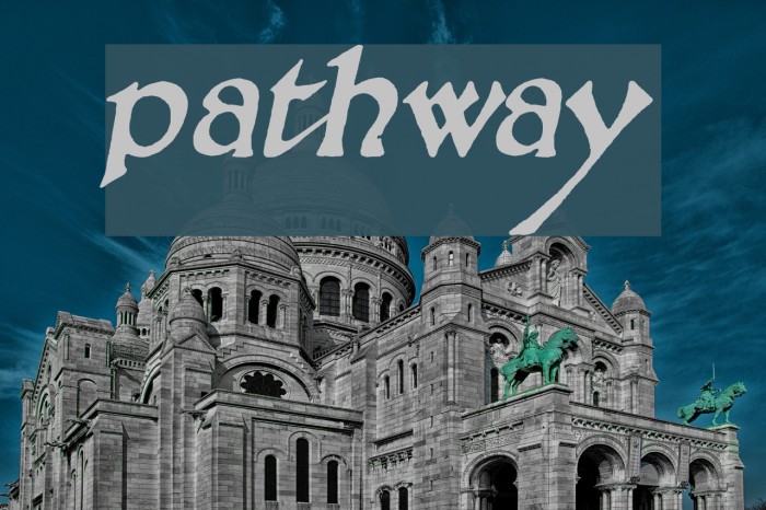 Pathway Font examples