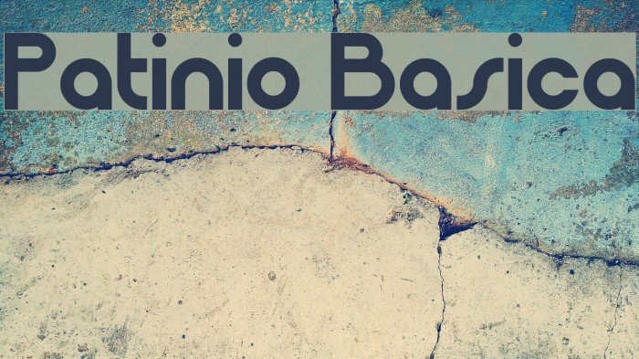 Patinio Basica Font examples