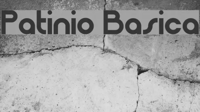 Patinio Basica Font examples