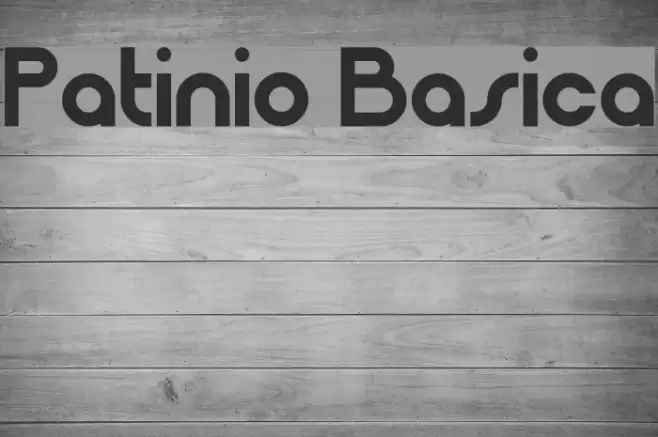 Patinio Basica Font examples