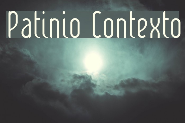 Patinio Contexto Font examples