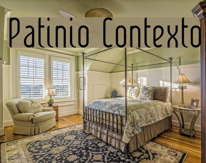 Patinio Contexto Font examples