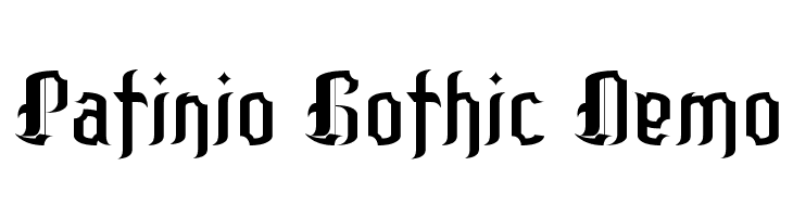 Patinio Gothic Demo  免费字体下载