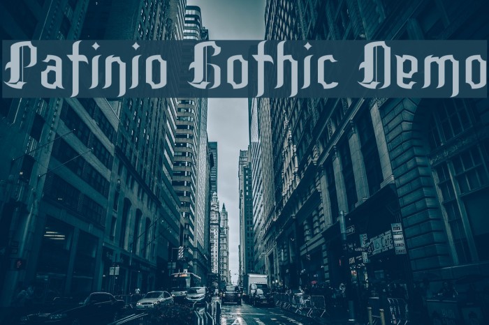 Patinio Gothic Demo Font examples