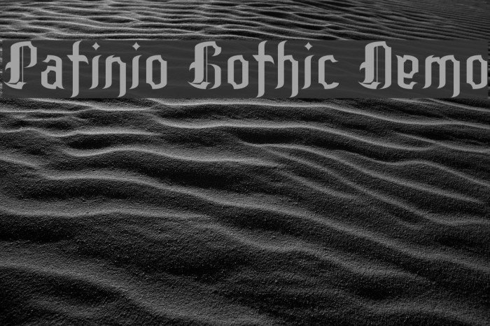Patinio Gothic Demo Font examples