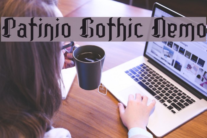 Patinio Gothic Demo Font examples
