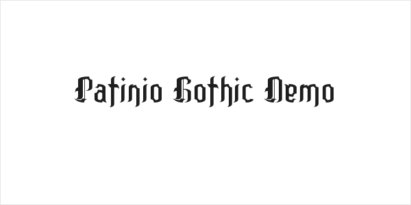 Patinio Gothic Demo Logo